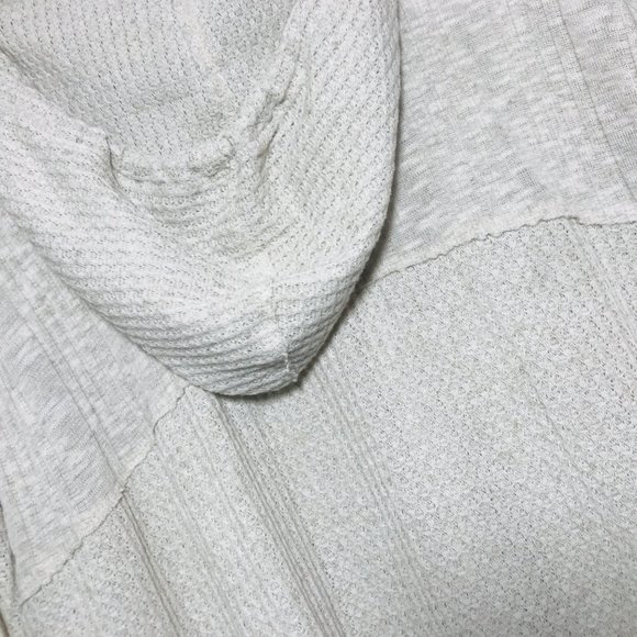 SUNDAY Linen Blend Mix Knit Hoodie Pullover Sweatshirt Size 2X - Picture 6 of 7